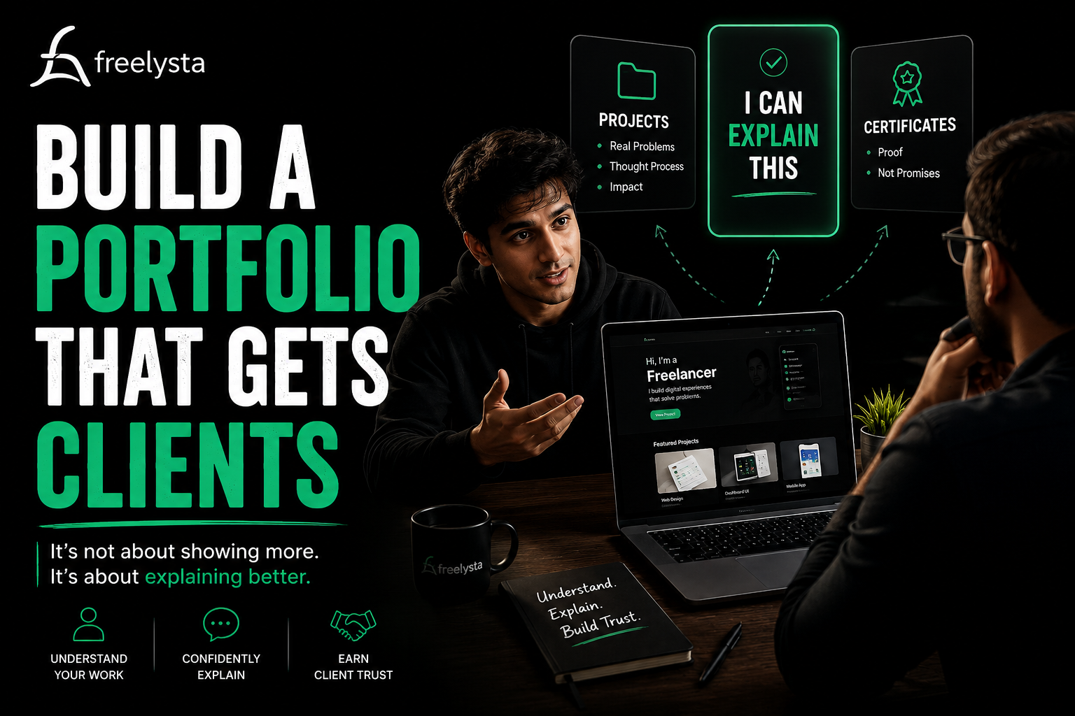 How to Build a Portfolio That Gets You Your First Client 